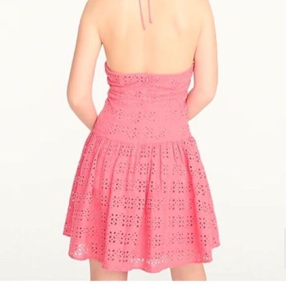 J Crew Anguilla Mini Halter Dress in Eyelet NWT - Picture 3 of 8
